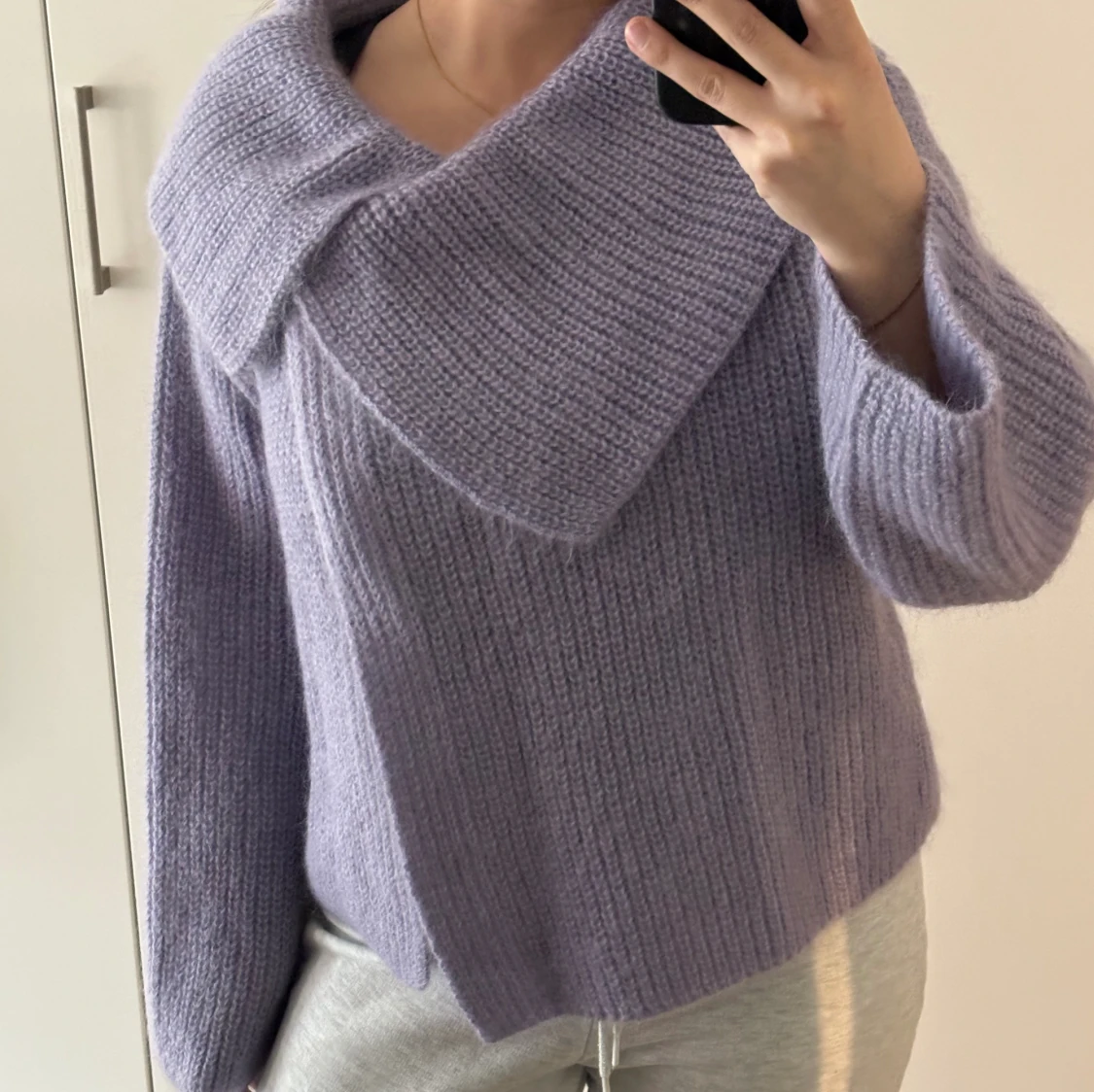 Stickad kofta/cape - 90