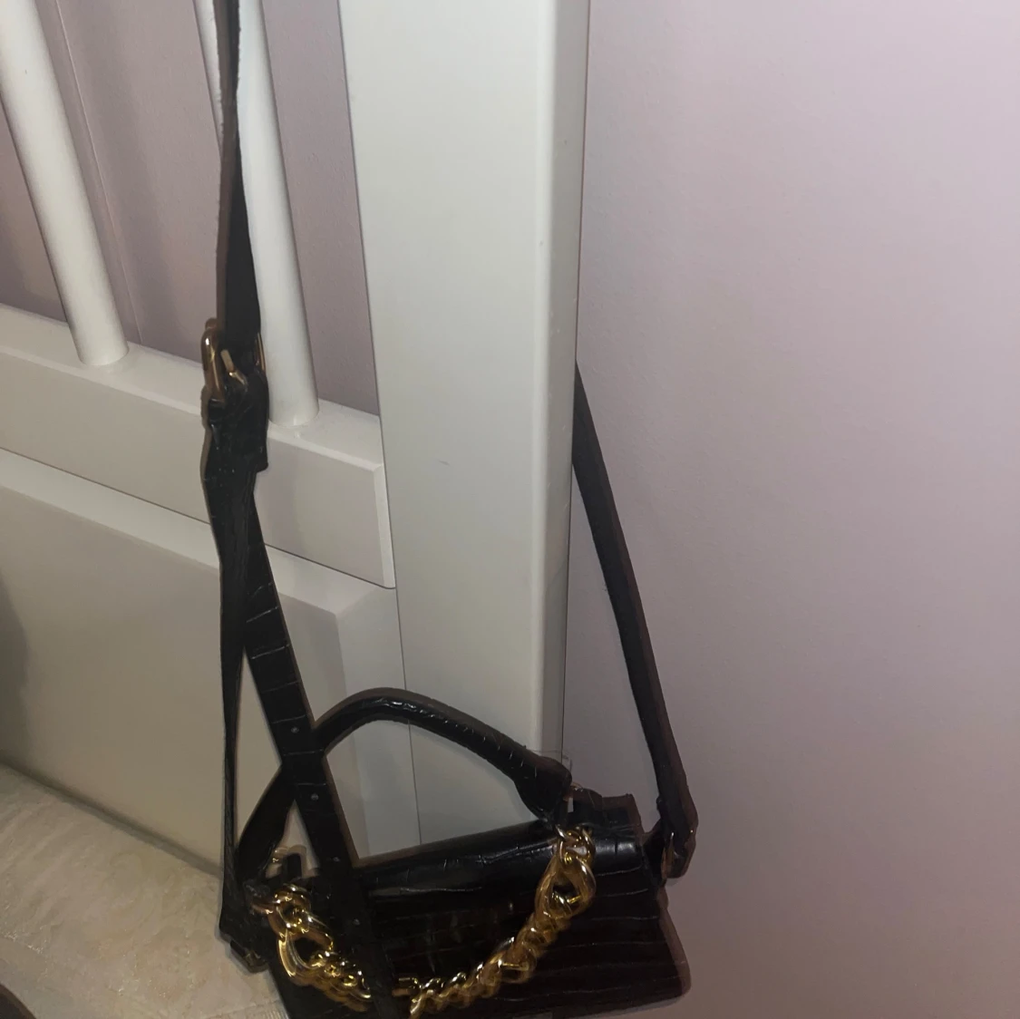 Svart axelrems väska - 90