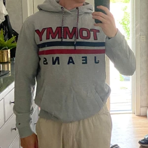 Tommy Hilfiger hoodie i storlek large  - Säljer denna då den knappt kommit till användning. Jag är cirka 186 cm och väger 85 kg.
