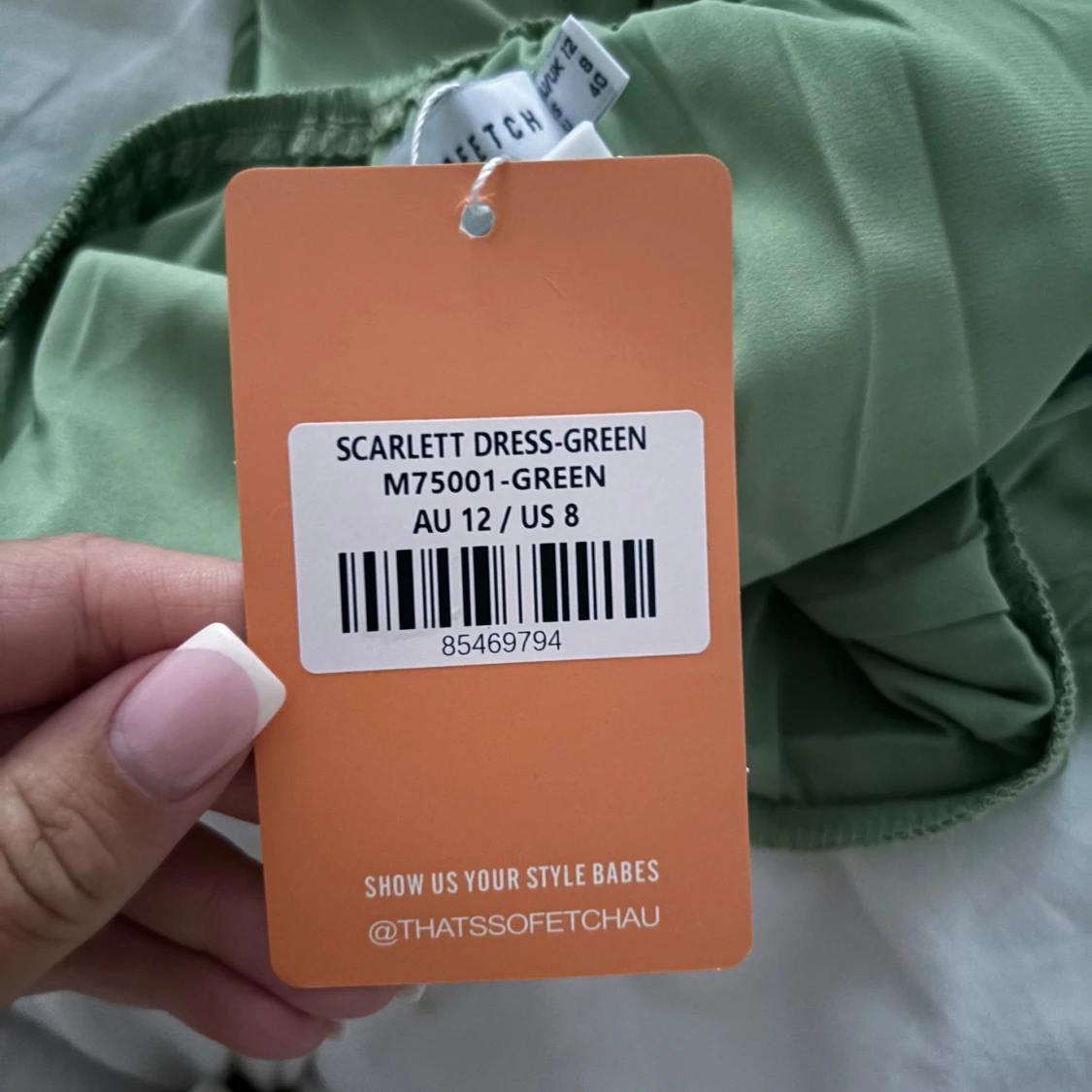 Grön långklänning  - 92