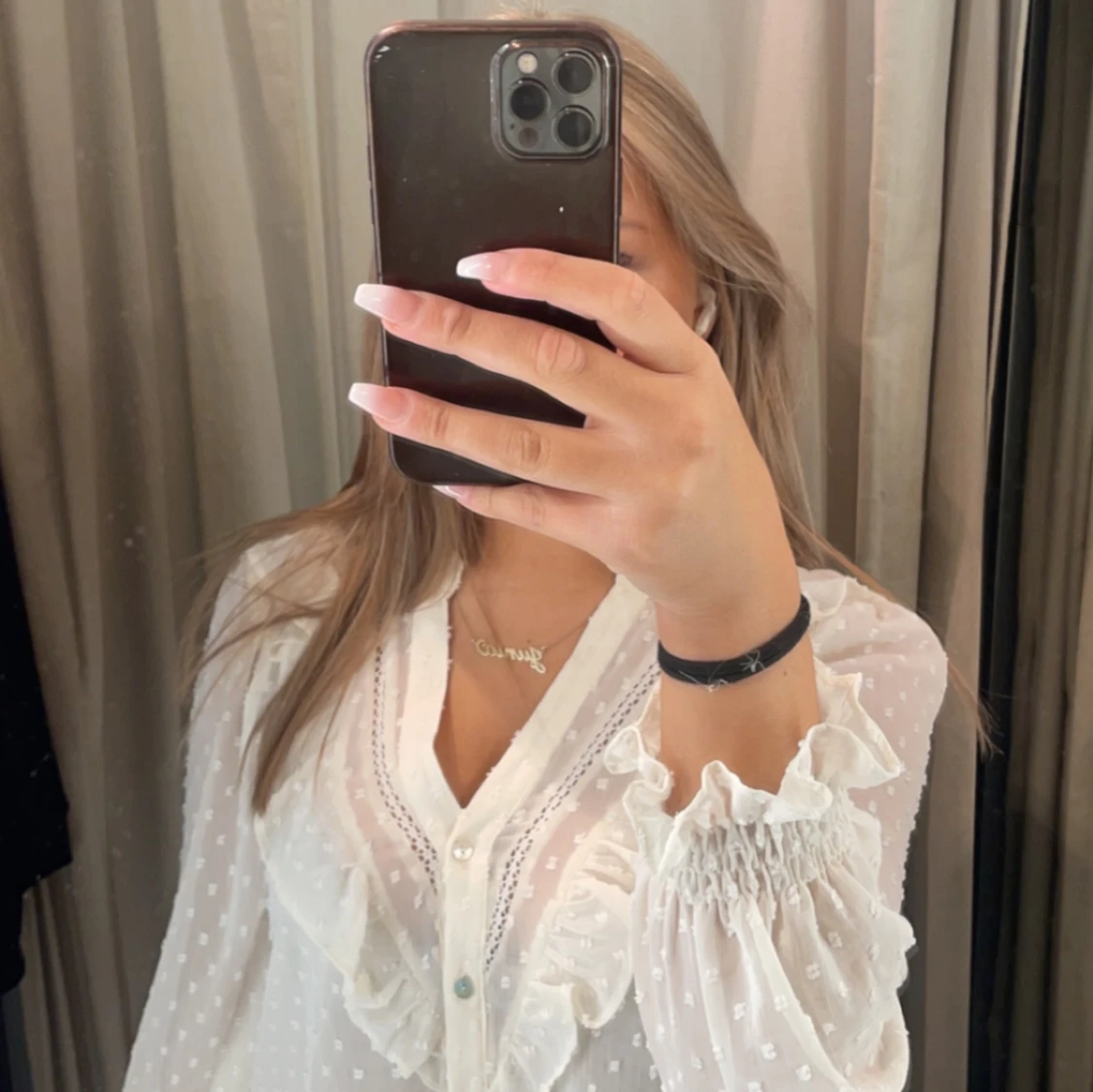 Genomskinligt zara blus