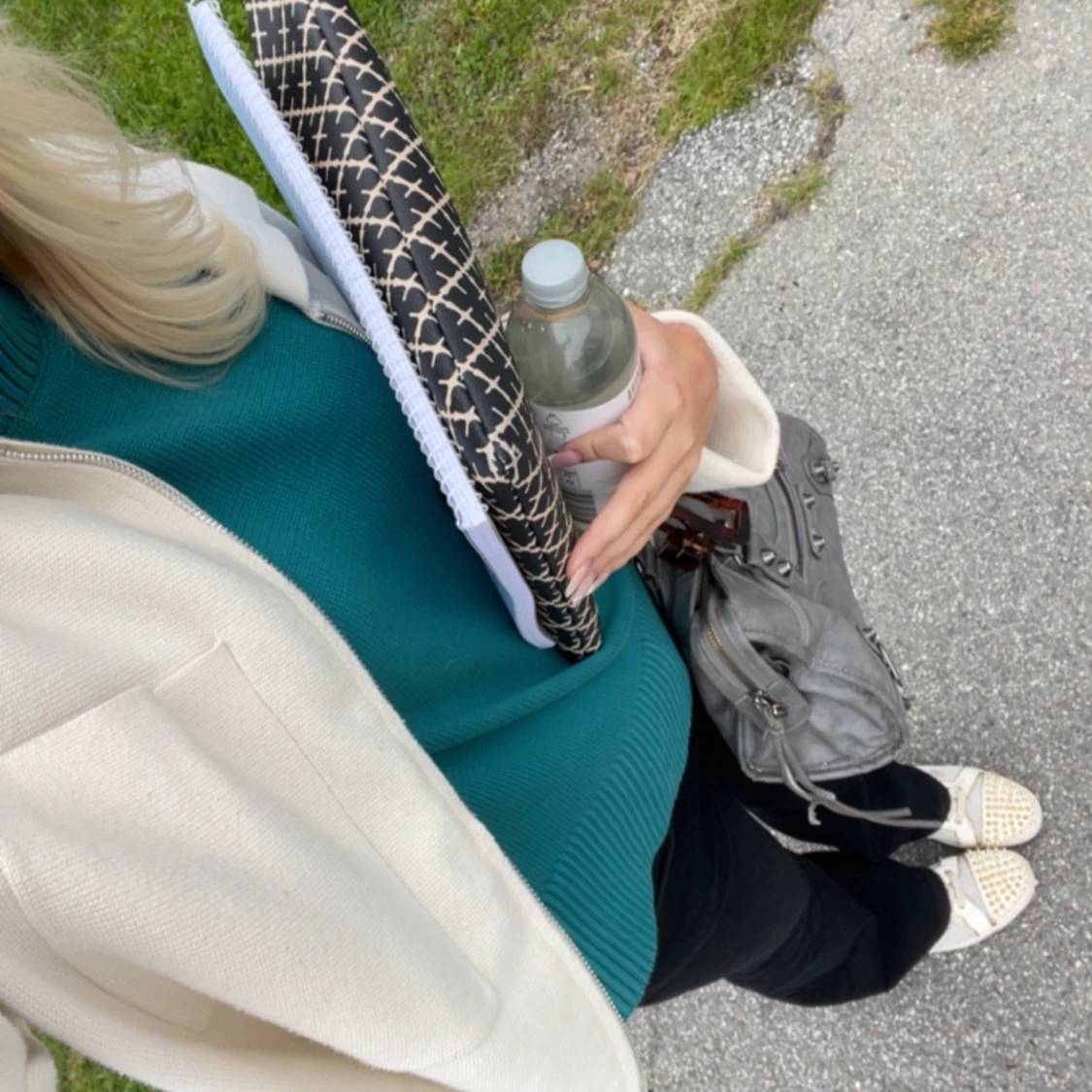 Midwaisted svarta kostymbyxor - 91