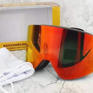 Helt Nya Kexchoklad Goggles Dual Red/Grey Mirror Lens + UV400 Protection