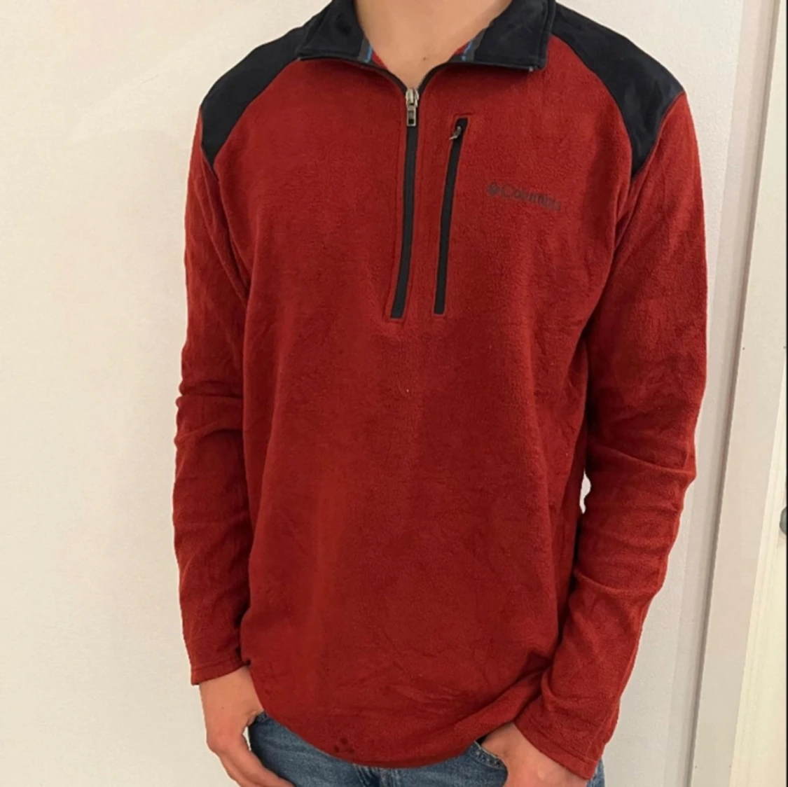 Röd Columbia Fleece