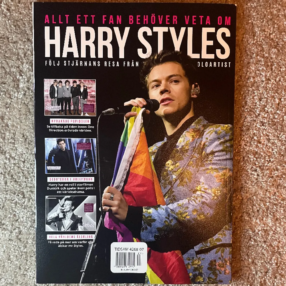 Harry Styles Tidning, som ny. Övrigt.