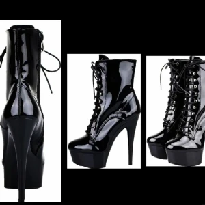 Helt nya med kartong - Säljerriktigt läckra lack stövlar helt nya i kartong ,från storlek 36 -41