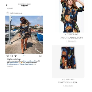 Blus och kjol - Blus och kjol från Alix köpt på rock n romance på Smögen. Köpt för 2700kr säljer både delarna för 400kr