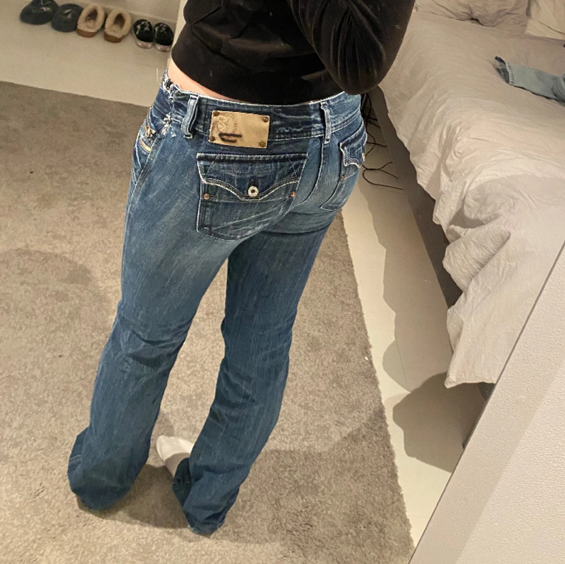 Lågmidjde jeans  - 91