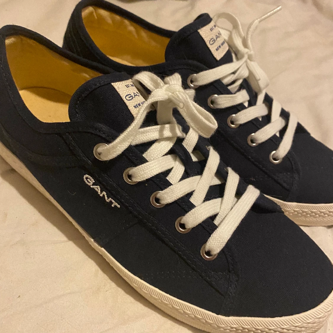 Nya Gant tygskor mörkblå stl 41