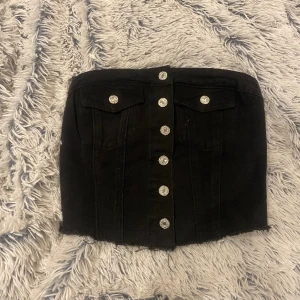 Jeans topp  - Svart fin jeans topp