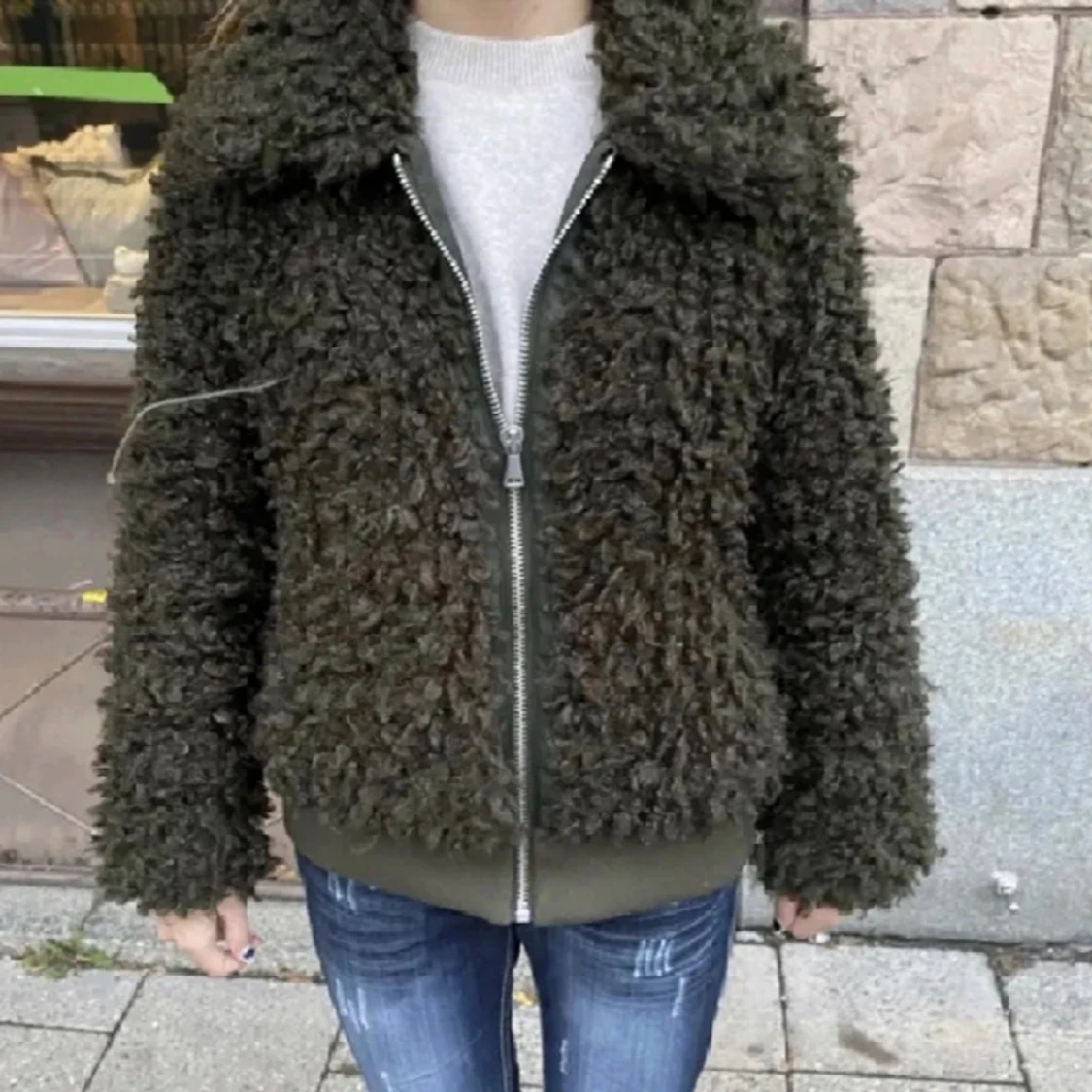 Hm Teddy jacka grön đ