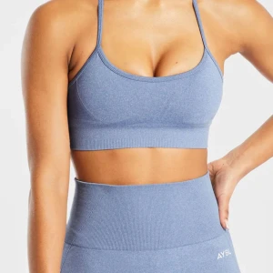 AYBL Seamless Sports Bra  - Två helt nya AYBL sport bh. Säljer pga  jag köpt fel storlek. Färgerna är Blue Marl och Grey Marl. OBS!! Nypris för vardera topp är 392kr styck