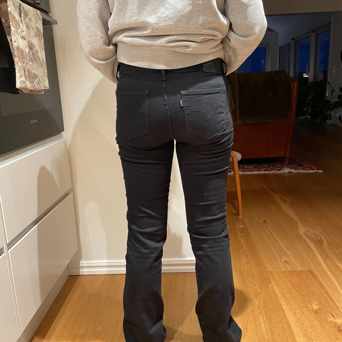 Svarta Levis 715 bootcut - 93