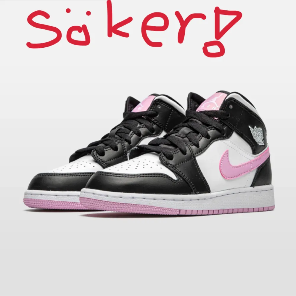 Jag söker artic pink Jordans 1 mid i skostorlek 37-37,5. Kontakta mig ifall du säljer dessa skor!. Skor.