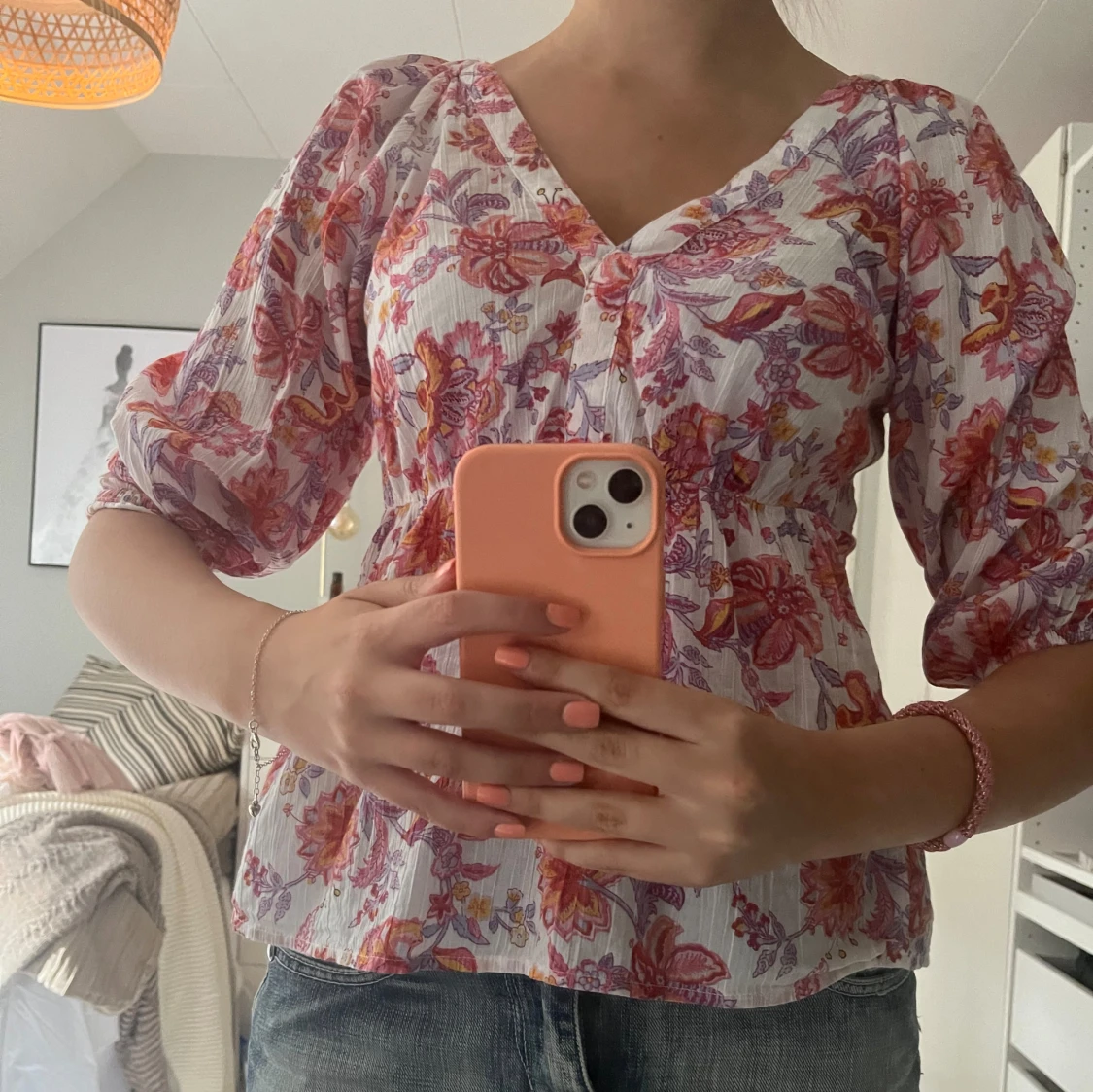 Mönstrad blus  - 91