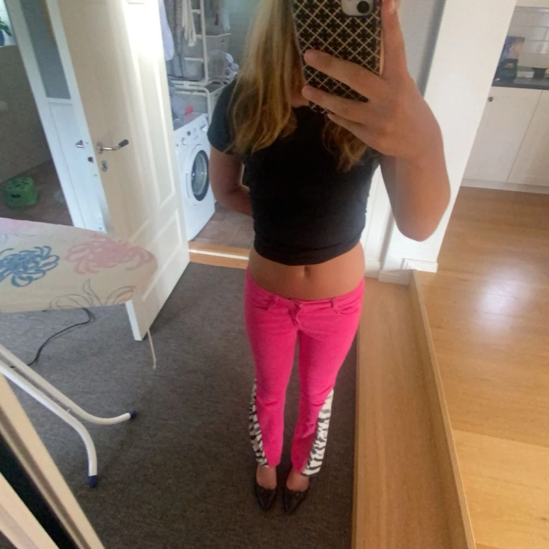 rosa zebra jeans