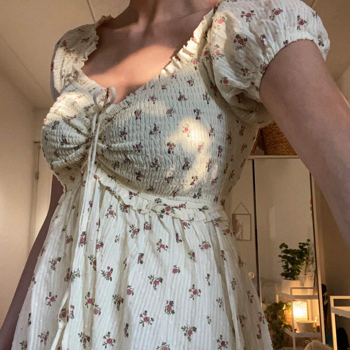 Blommig långklänning 