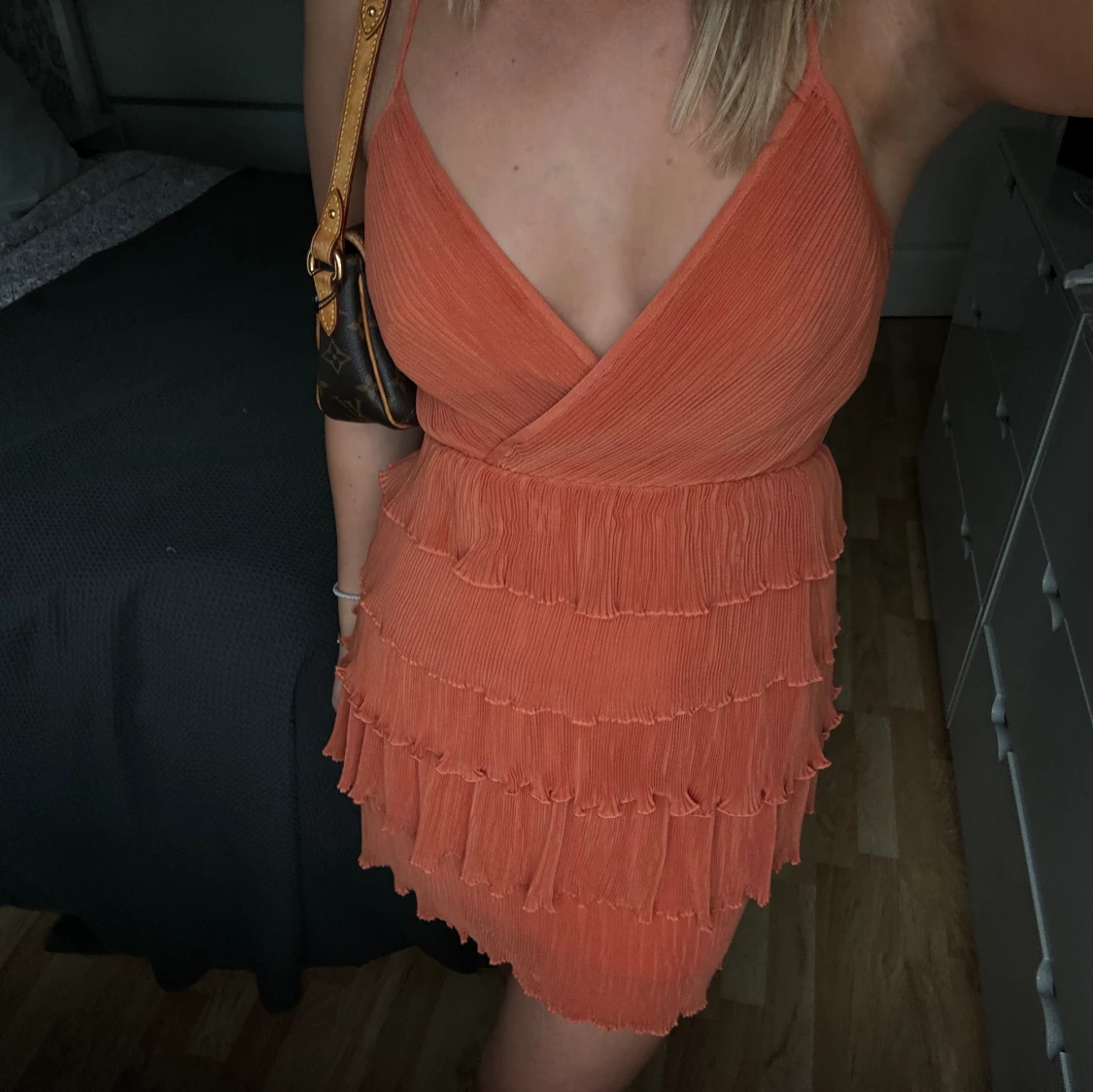 Rost färgad klänning  - 91