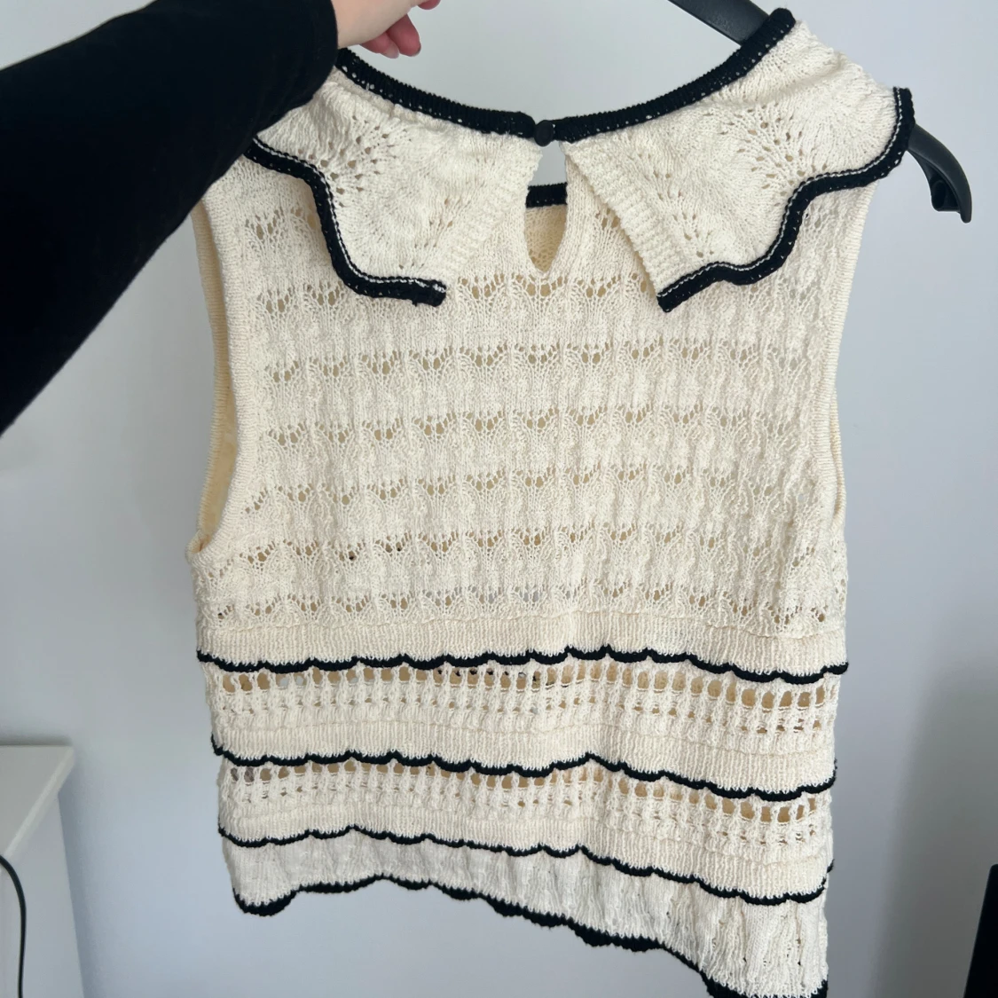 Stickad/virkad topp från zara  - 91