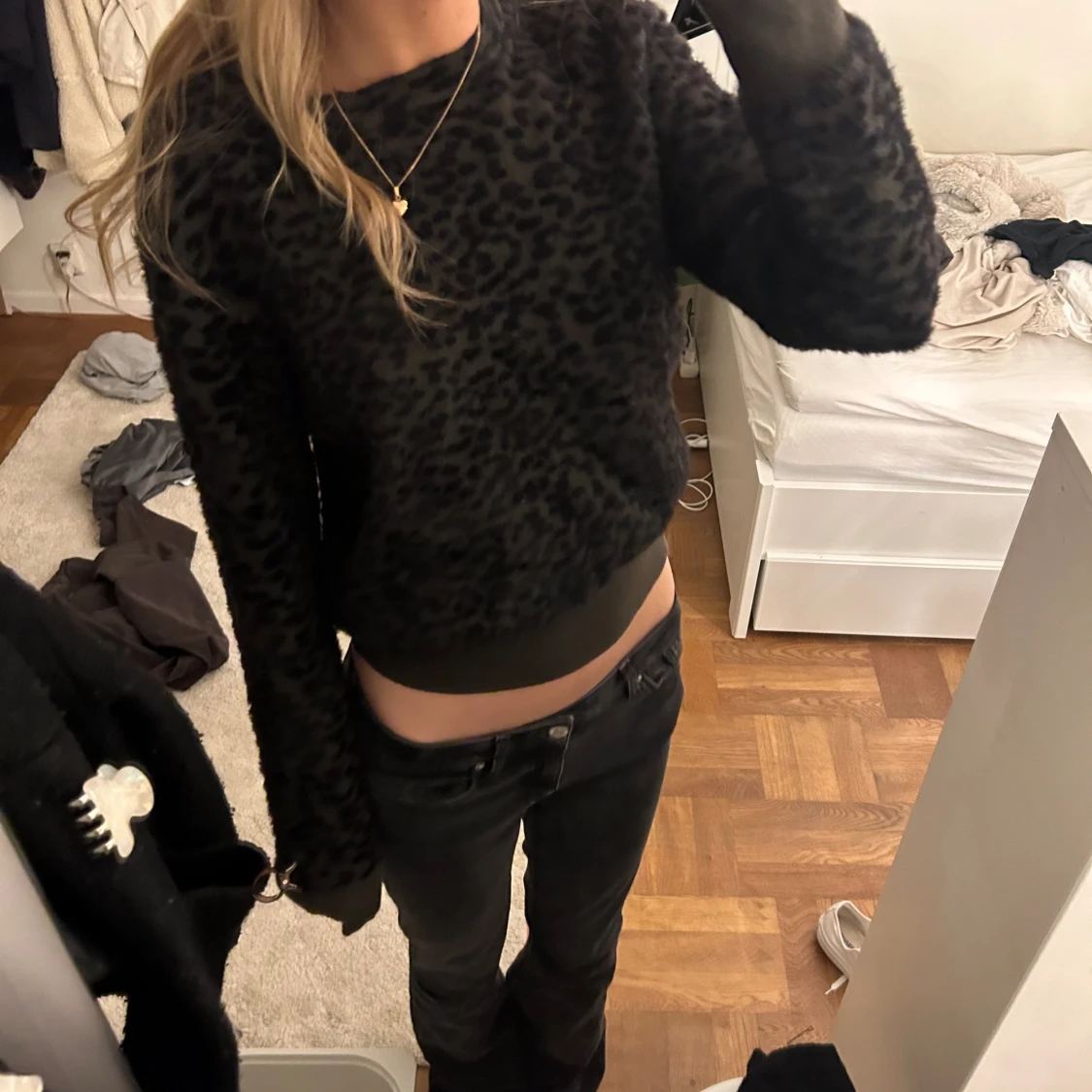 grön leopard tröja - 91