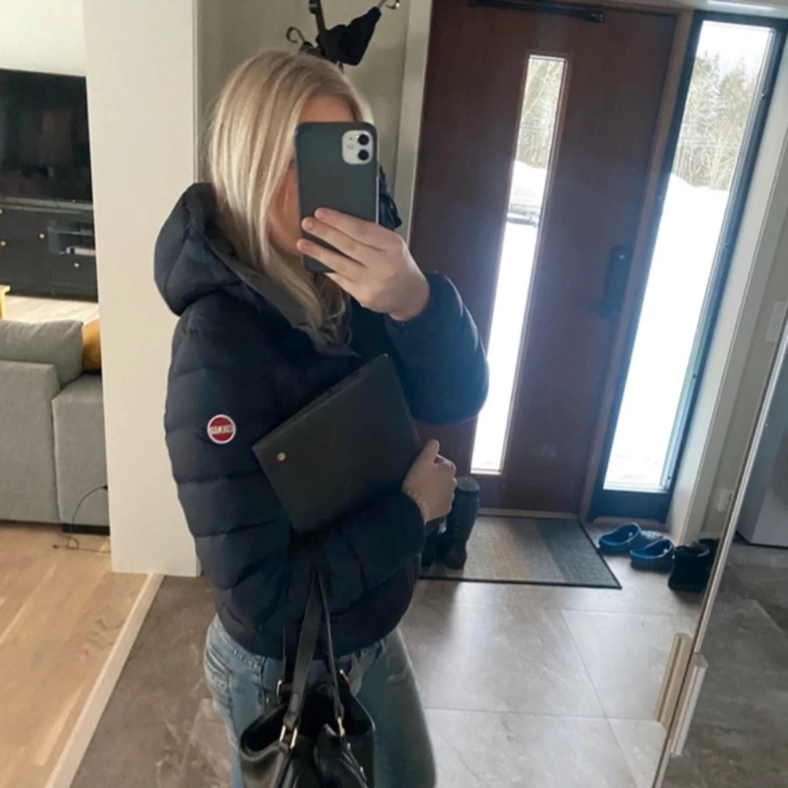 Mörkblå colmar jacka - 90