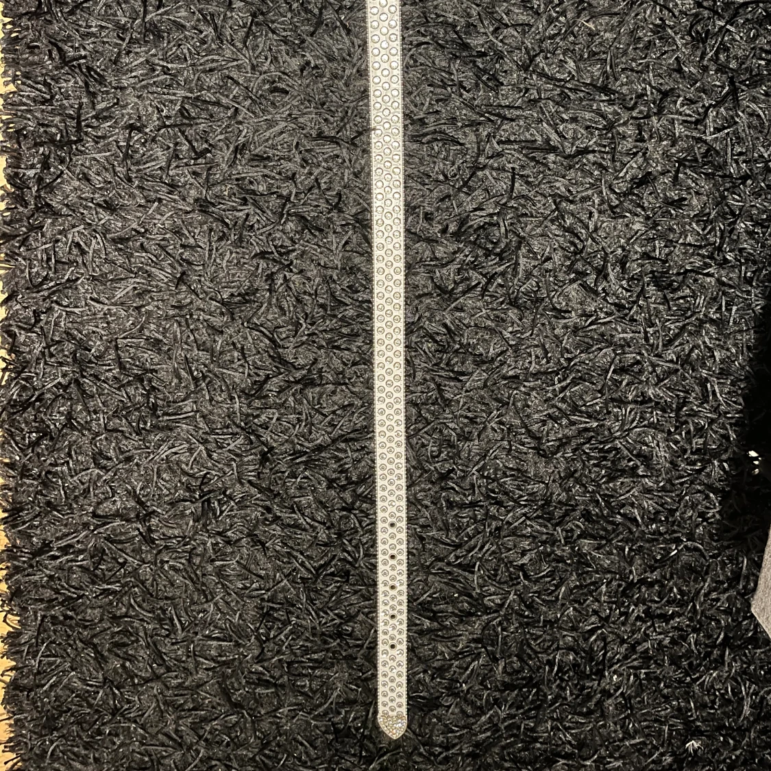 Vit rhinestone bälte - 92