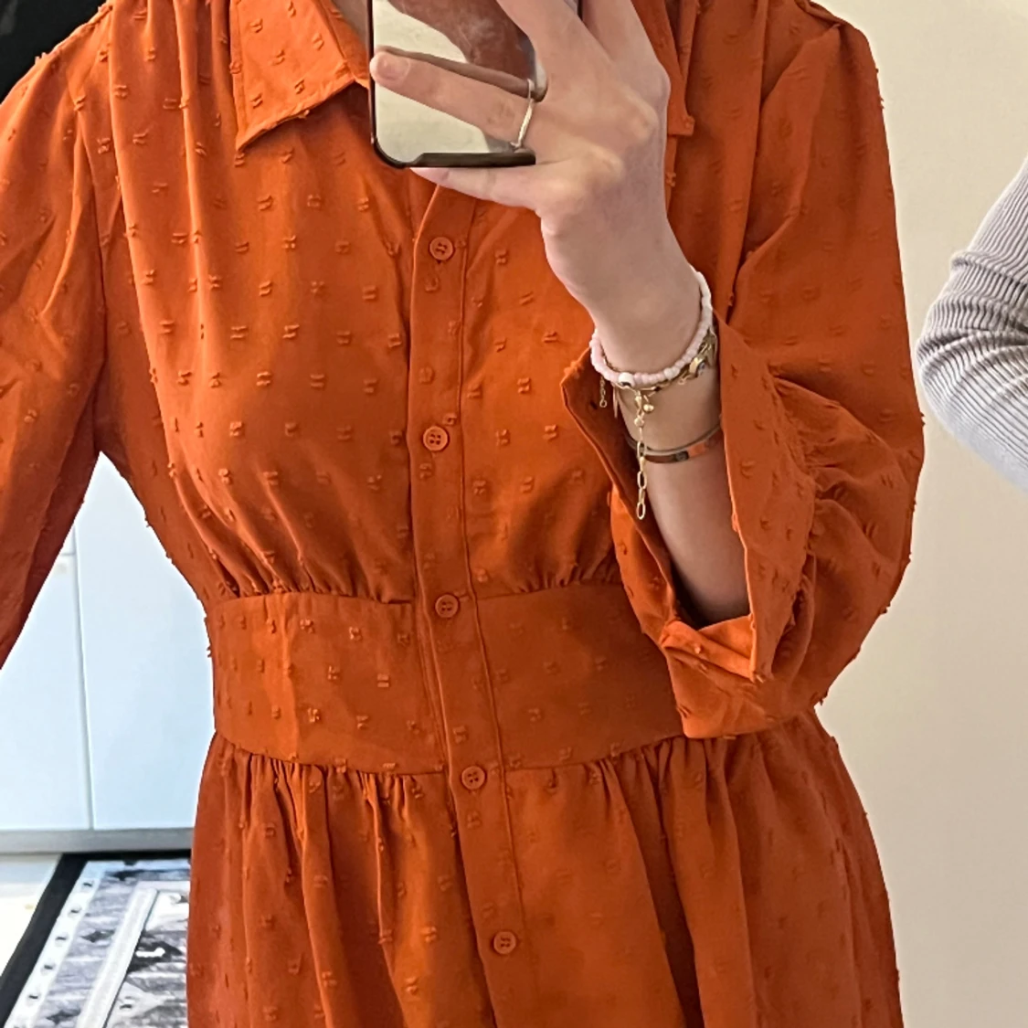 Orange klänning  - 90