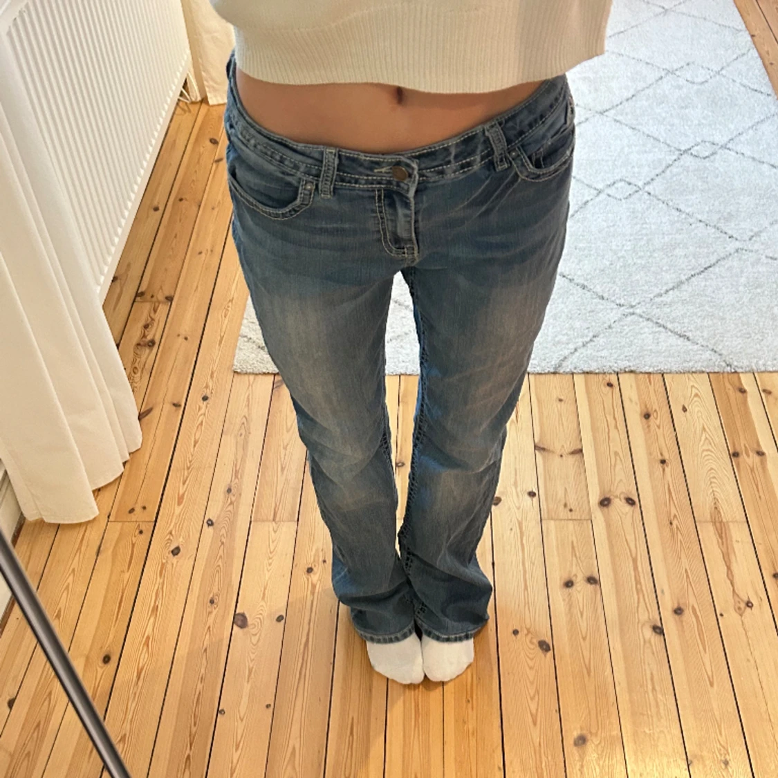 Lågmidjade jeans