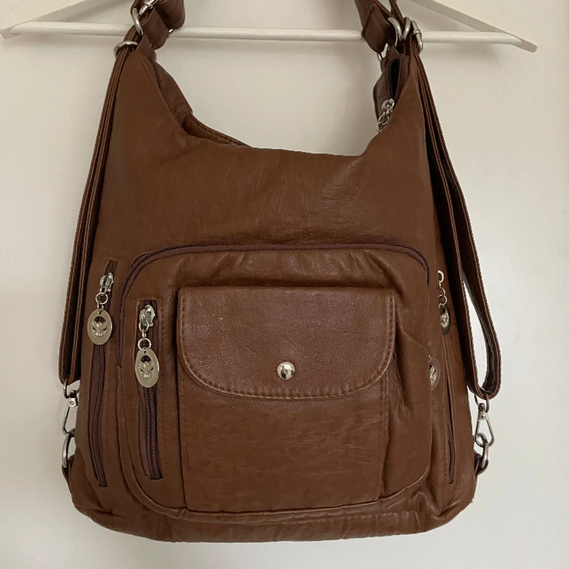 Brun fejkläder väska - 90