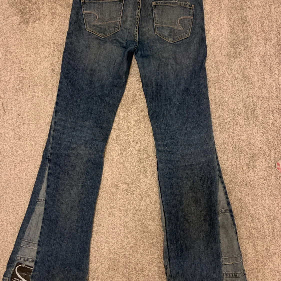 lågmidjade jeans - 90