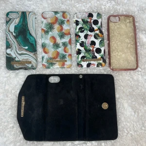 Telefonskal - Ideal of sweden, IPhone 6 / 6s, 7 , 8. Det genomskinliga är ej från Ideal of sweden. Bra skick, bara småskador. 35kr styck men vid köp av alla skalen kan priset diskuteras!