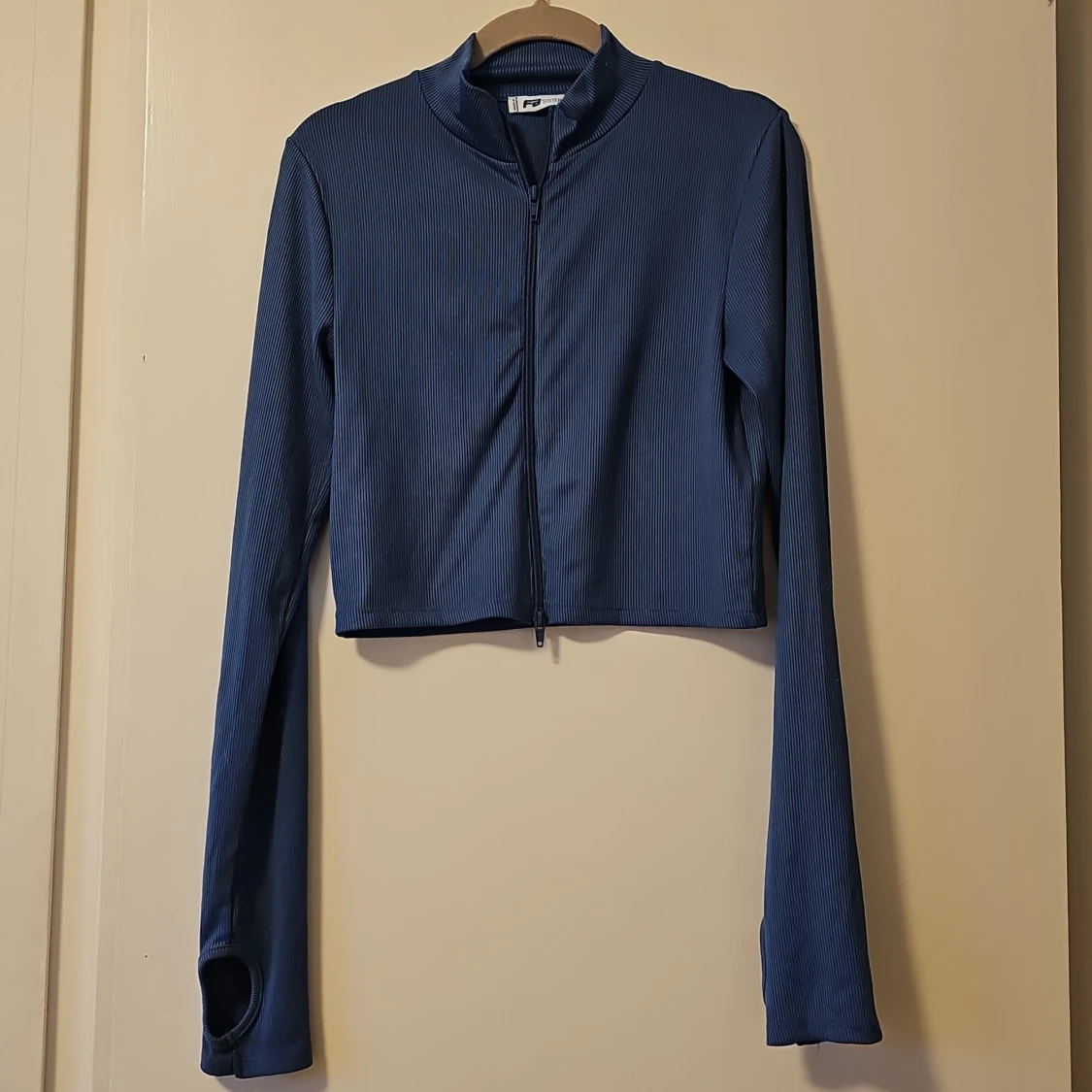 Blå ribbad topp från FB Sister