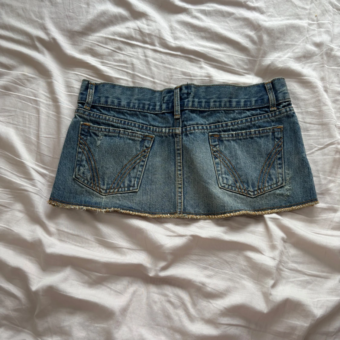 Jeanskjol i blå denim - 1