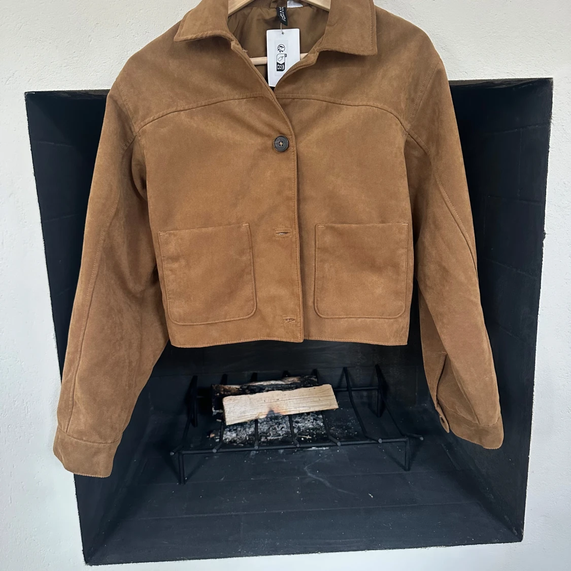 Brun mockajacka med knappar - 1