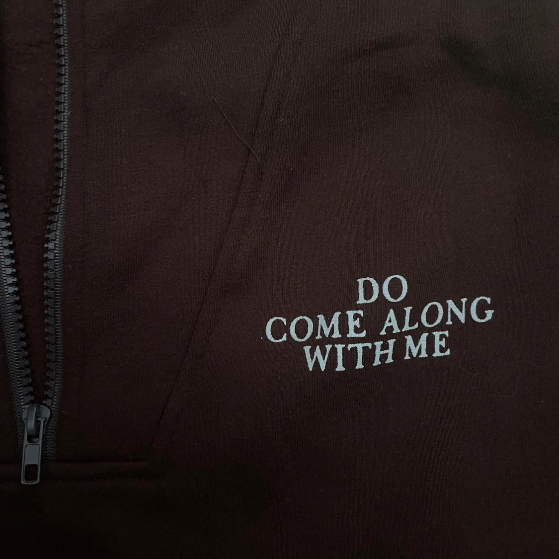 Brun tröja med dragkedja - 2