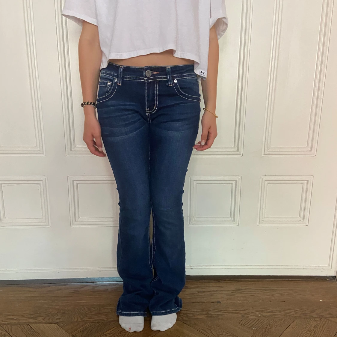 Jeans med coola detaljer