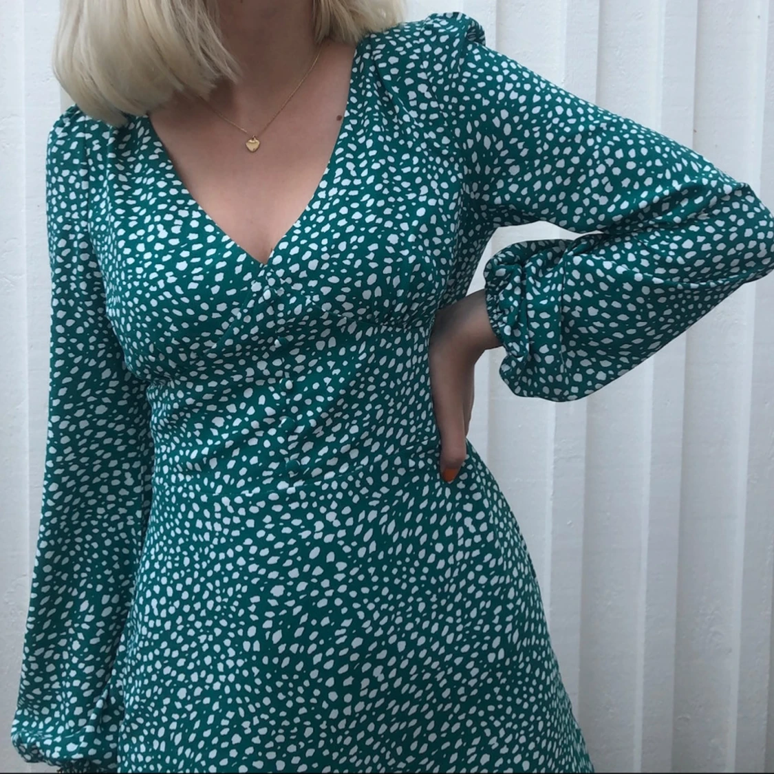 Fin grön klänning