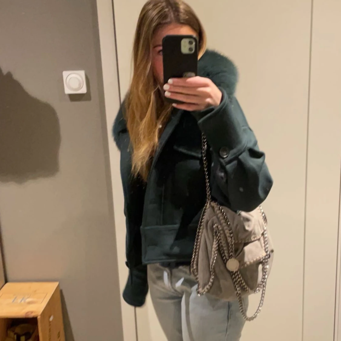 Mörkgrön meotine jacka  - 93