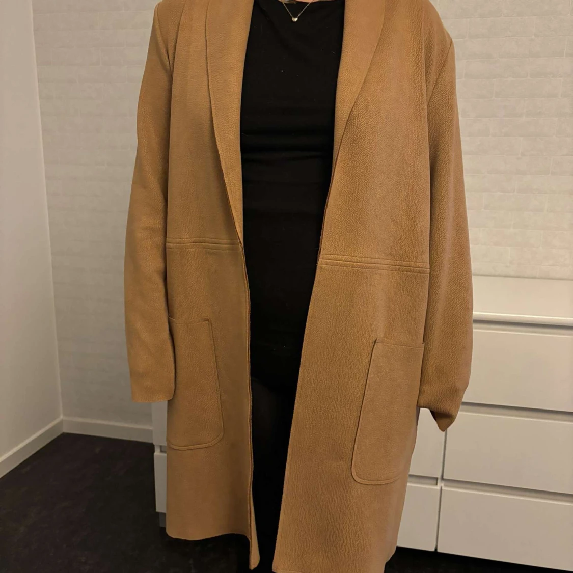 Brun mocka kappa från zara - 91