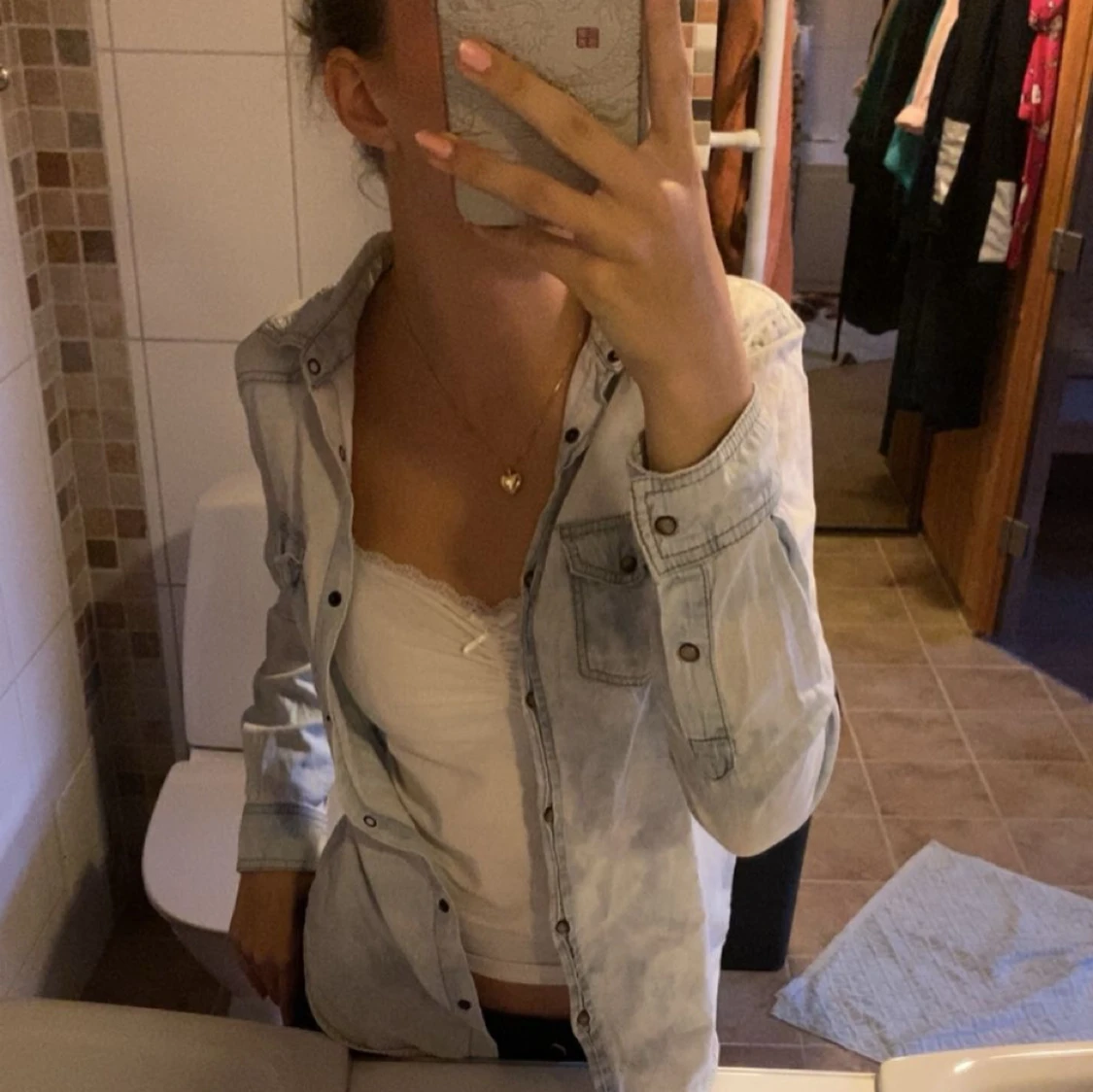 Ljusblå skjorta  - 90