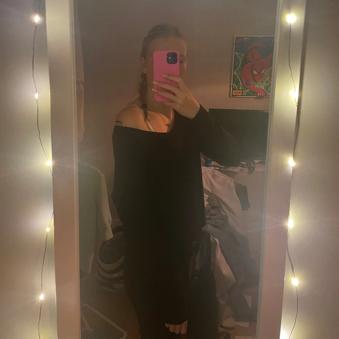 Svart fin stickad tröja från H&M - 90