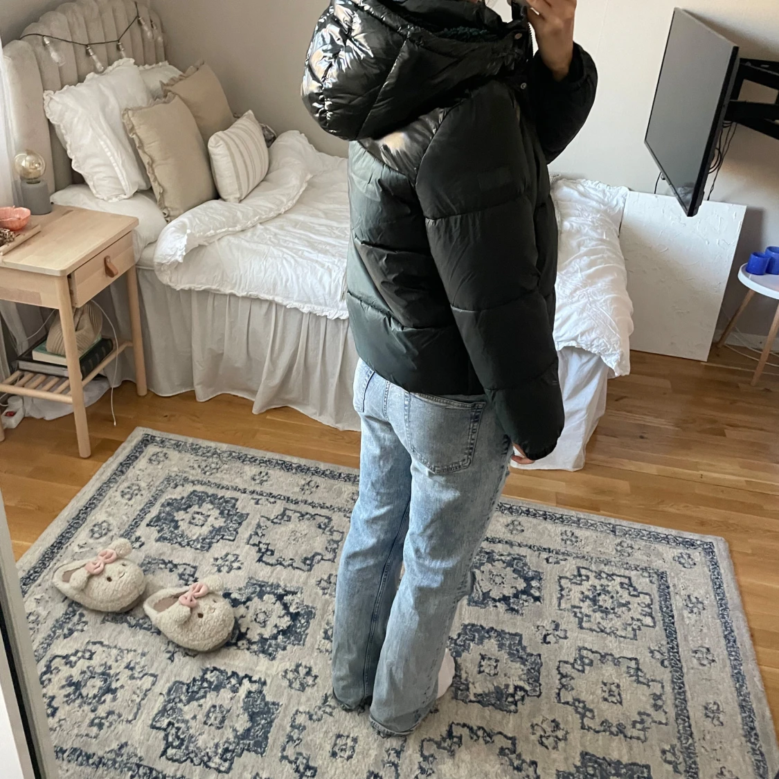 Grön vinterjacka  - 90