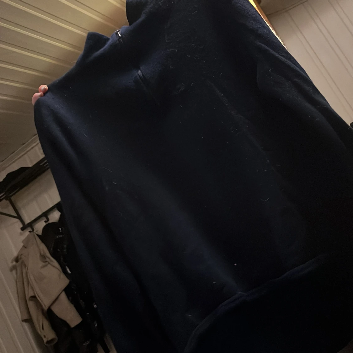 Marin blå flis tröja