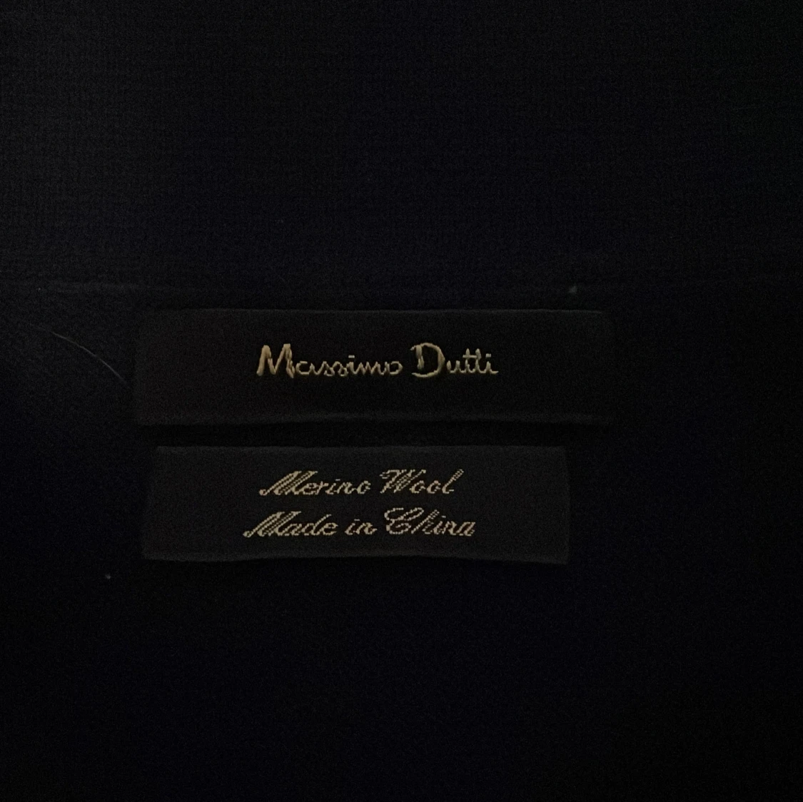Merinoull långärmad pikétröja från Massimo Dutti - 1