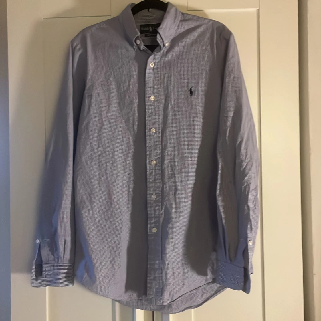 Blå rutig skjorta från Ralph Lauren