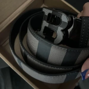 Burberry bälte  - Grå svart burberry bälte. Använd 1 gång, helt ny skick. Inte min stil