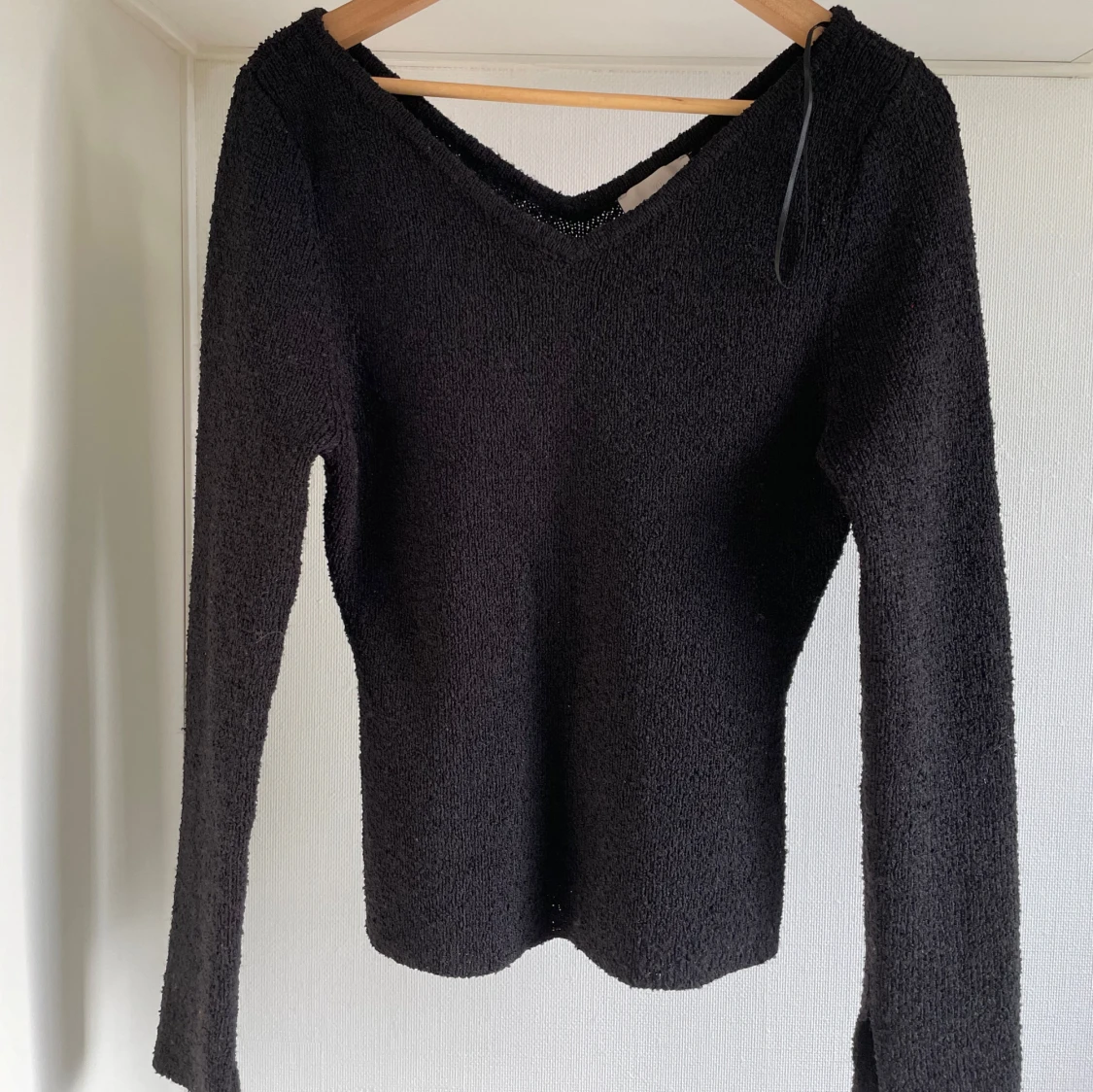 Svart stickad tröja L - 92