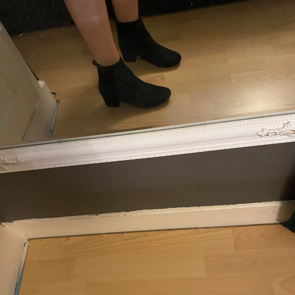 Svarta boots med klack - 91