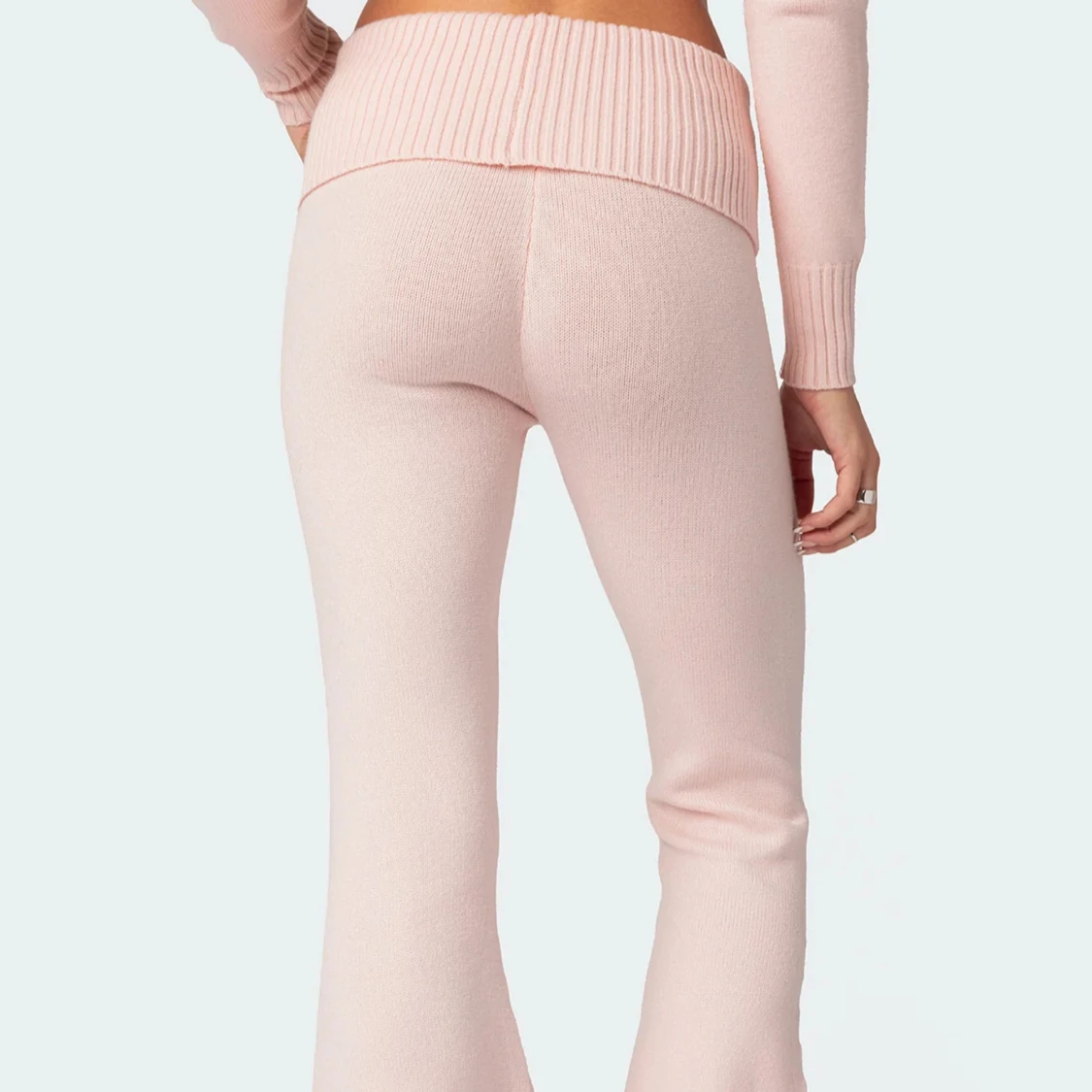 Rosa stickade byxor - 91