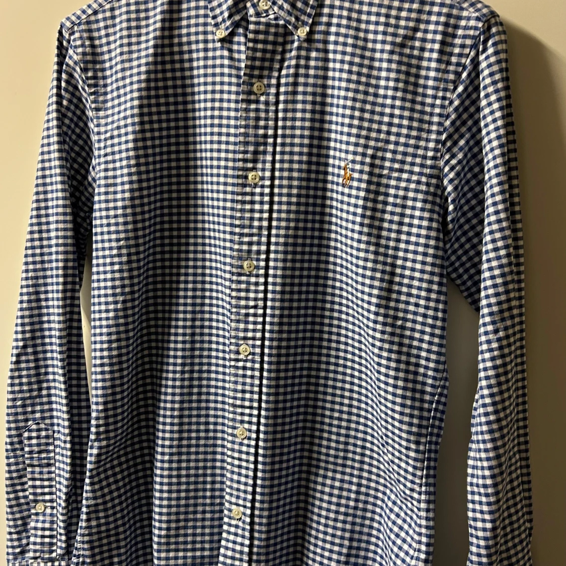 Blå och vit rutig skjorta från Ralph Lauren stl S - 92